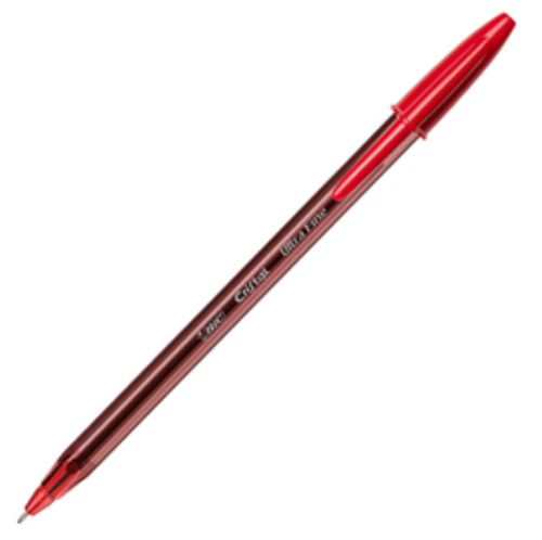 BIC CRISTAL EXACT PENNA A SFERA PUNTA AD AGO TRATTO 0.28 mm ROSSO CONF 20 Pz.